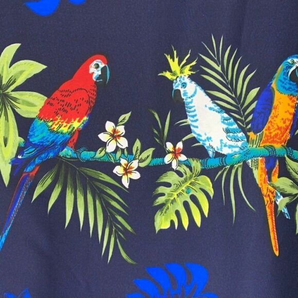 Paradise Collection Parrot Short Sleeve Hawaiian Shirt - Picture 5 of 5